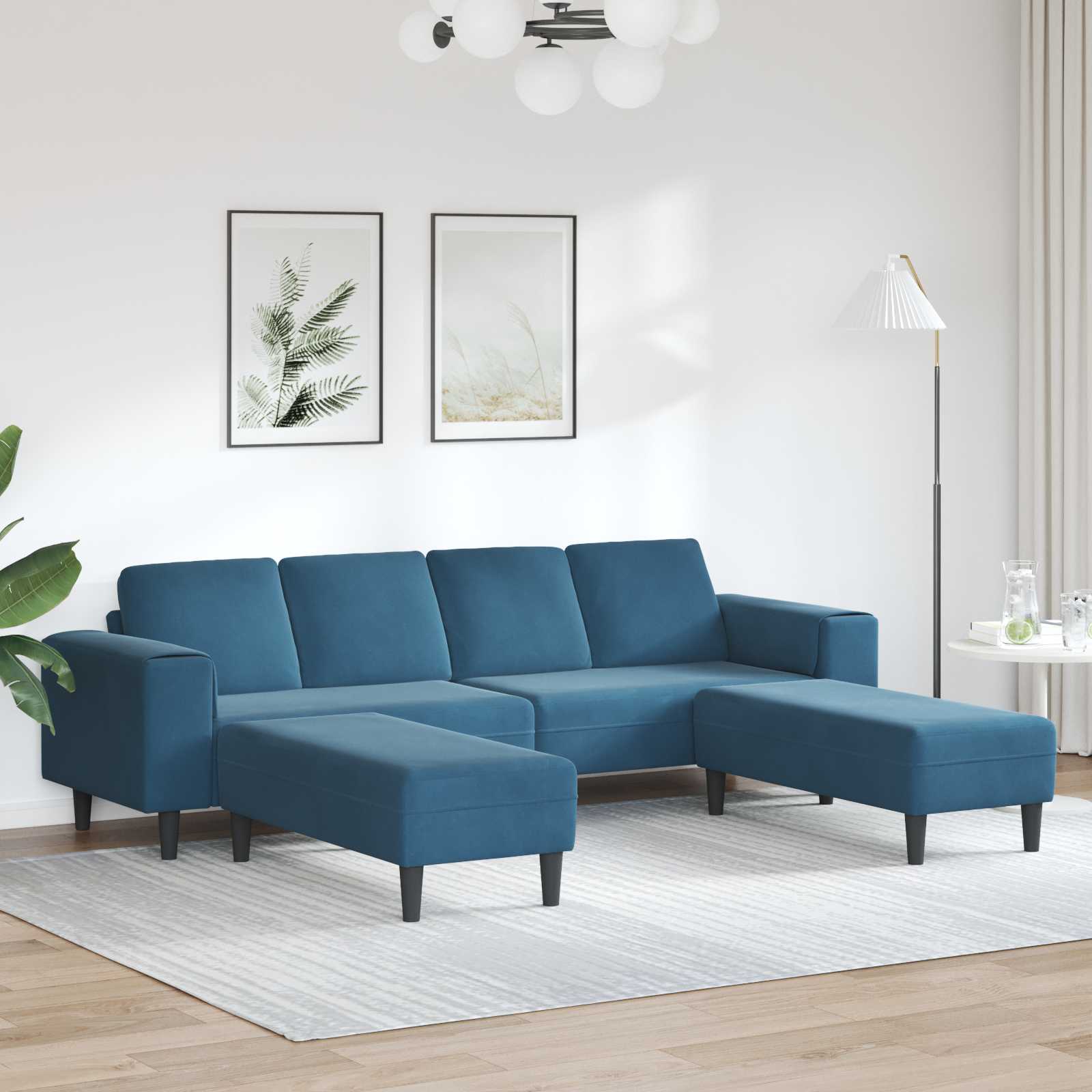 Stue Sofa Dele 250 188 Blå