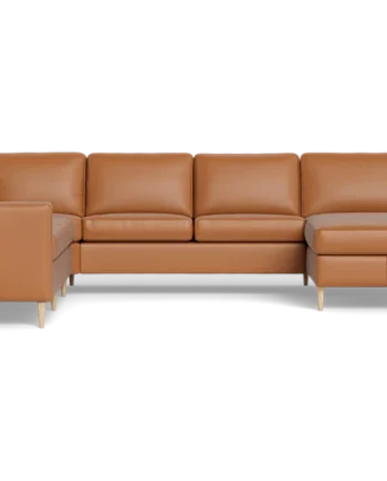 Symfoni 2019 Hjørnesofa Med Chaiselong Cognac :340