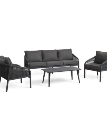 Topper Lounge Sæt Inkl Hynder Anthracite Sofa  Stole  Bord