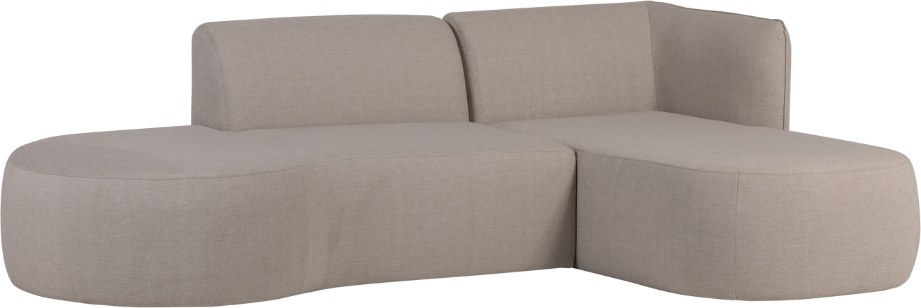 Udendørs Hjørnesofa Woood Collection Loungesæt Natur Sira Outdoor Stof Aluminium 258x168