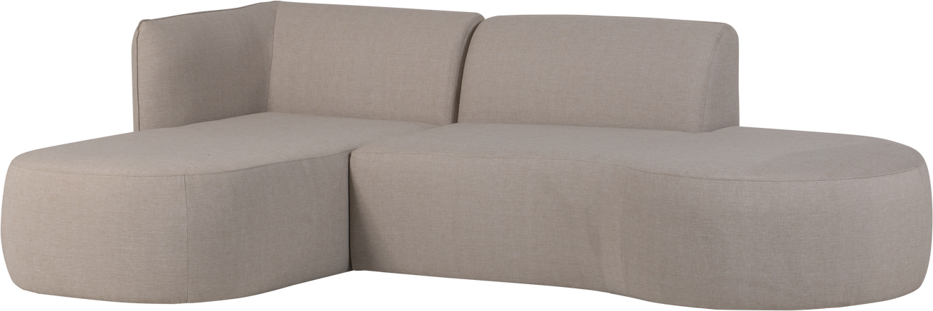 Udendørs Hjørnesofa Woood Collection Loungesæt Sira Outdoor Stof Vandafvisende Aluminium Naturlig 258x168