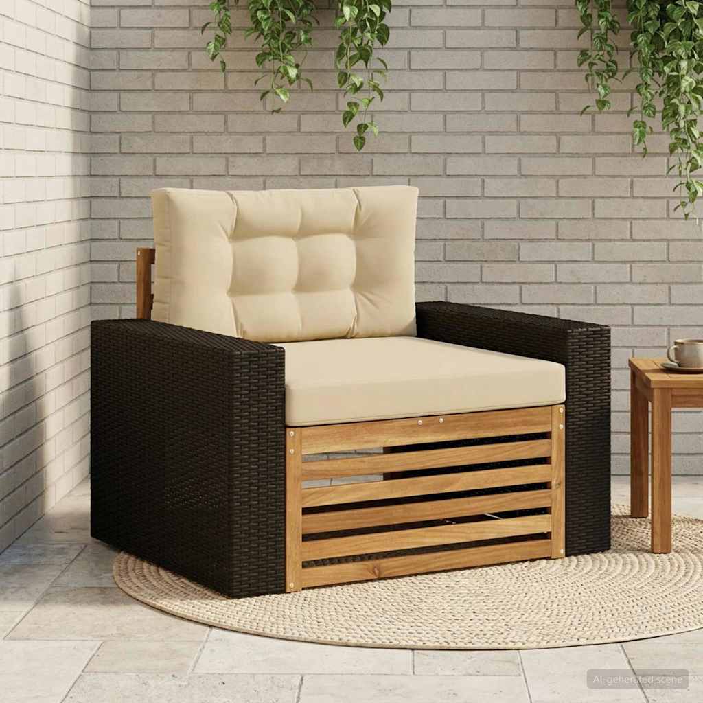 Udendørs Mellem Sofa Massivt Akacietræ
