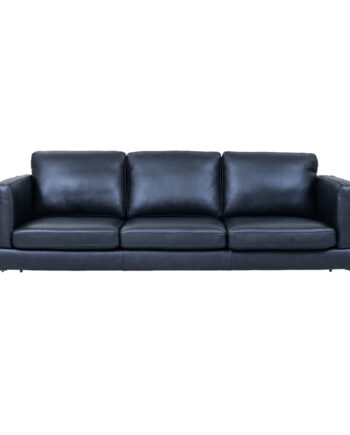 Valencia 3pers Sofa Sort Læder