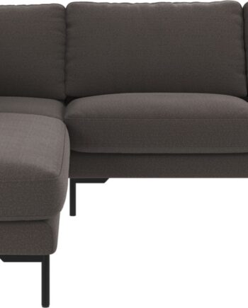 Venstrevendt Hjørnesofa Rowico Corwin Mørkegrå Polyester Rita 266226