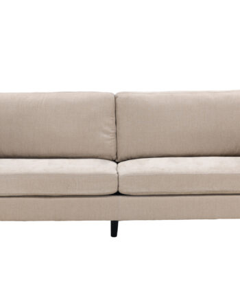 Venture Design Antibes Pers Sofa Beige Velourstof Metal