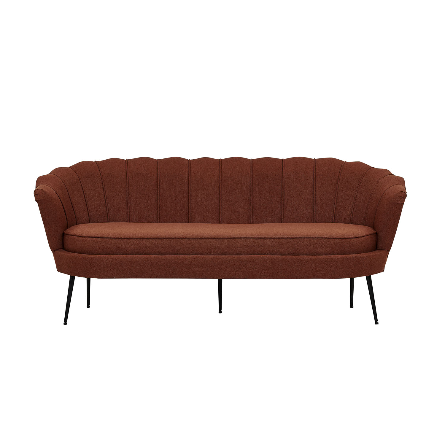 Venture Design Calais Personers Sofa Rust Polyester Sort Metal