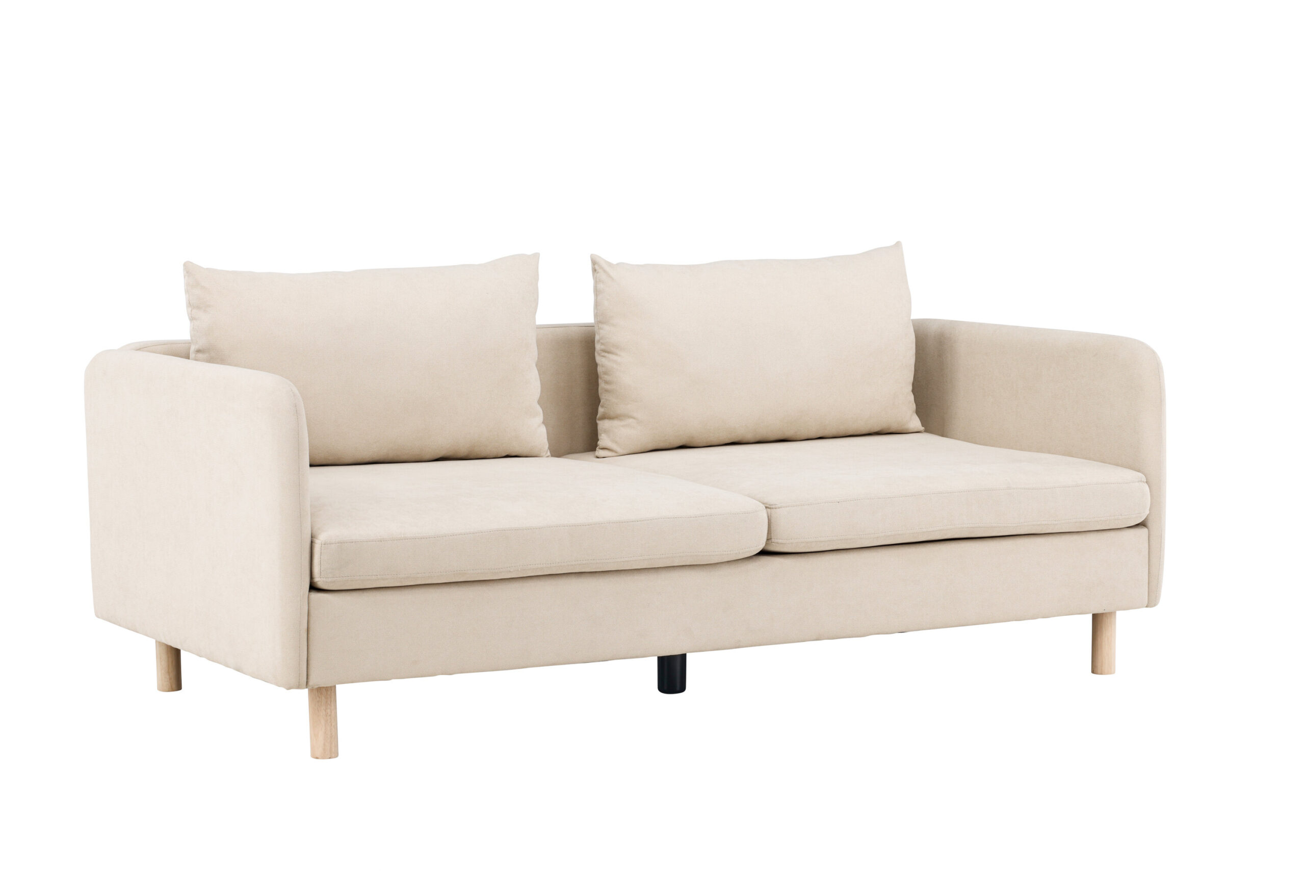 Venture Design Zero Pers Sofa Beige Polyester Natur Gummitræ