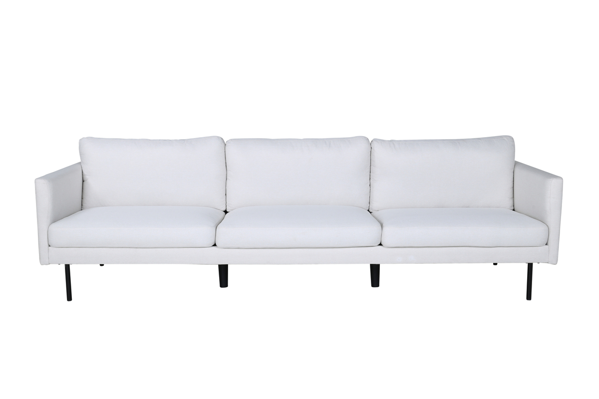 Venture Design Zoom Pers Sofa Beige Polyester Sort Stål