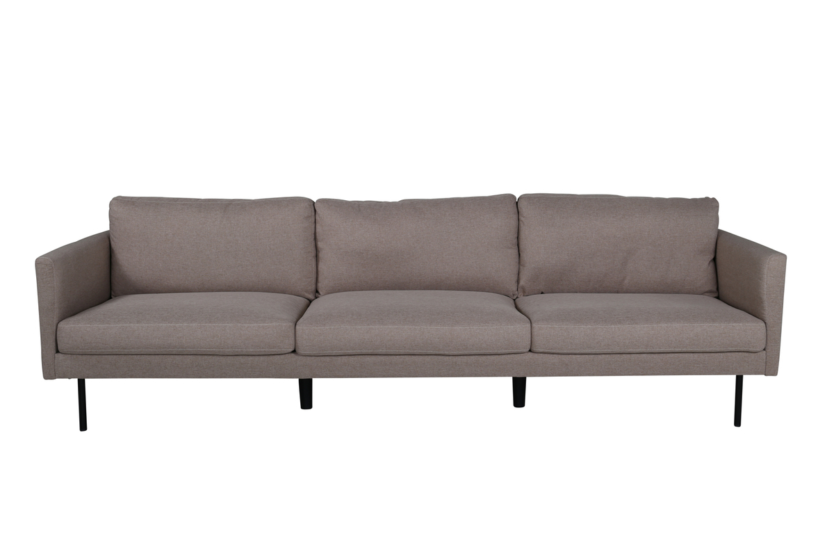 Venture Design Zoom Pers Sofa Brun Polyester Sort Stål