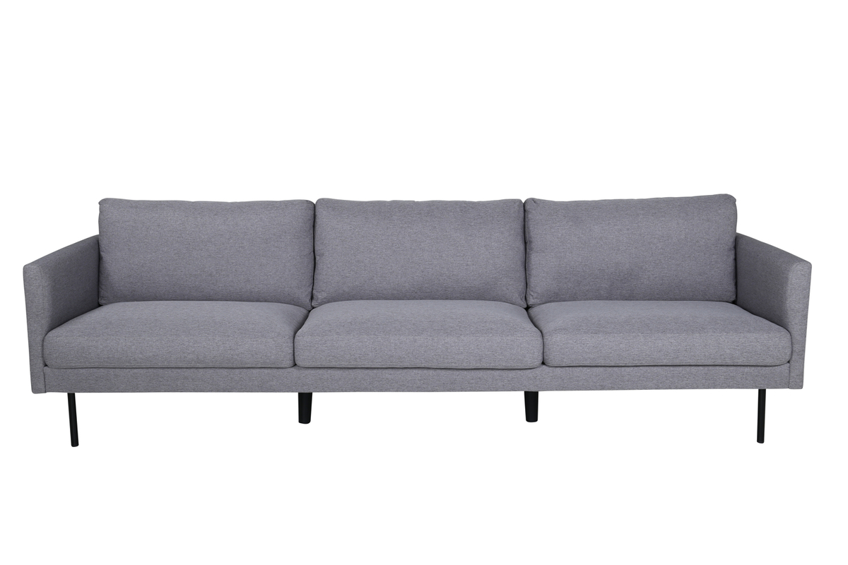 Venture Design Zoom Pers Sofa Grå Polyester Sort Stål