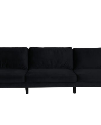 Venture Design Zoom Pers Sofa Sort Fløjl Sort Stål