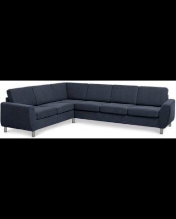 Wendy Hjørnesofa Polyester B295 D230 Børstet Alugrå Dyb Blå