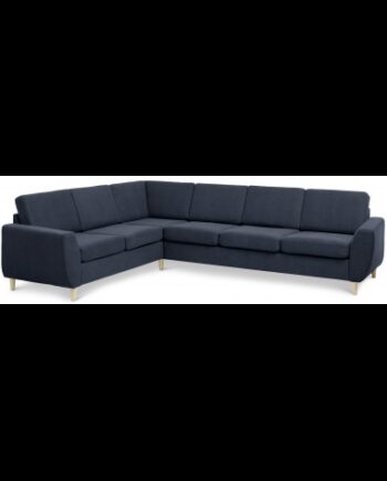 Wendy Hjørnesofa Polyester B295 D230 Natur Dyb Blå