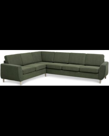 Wendy Hjørnesofa Polyester B295 D230 Natur Mosgrøn