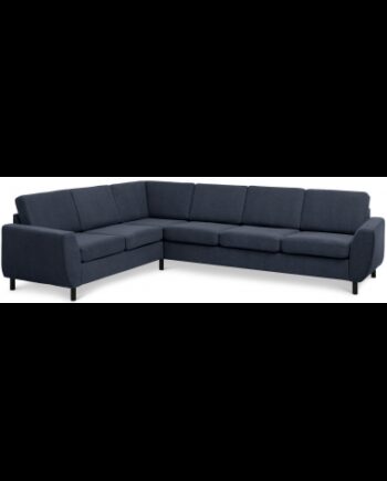 Wendy Hjørnesofa Polyester B295 D230 Sort Dyb Blå