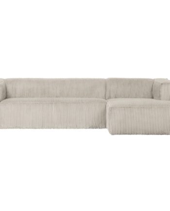 Woood Bean Hjørnesofa Højre Rib Stof Natural 73x305x175