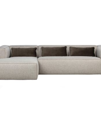 Woood Bean Hjørnesofa Inkl Puder Lysegrå Melange 73x305x96 175