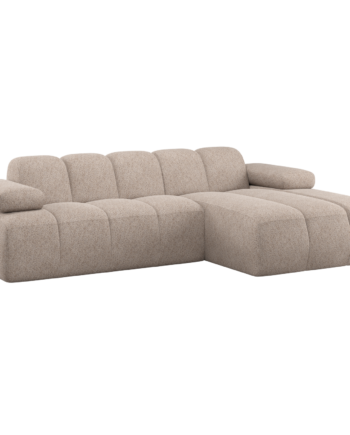 Woood Mojo Sofa Chaiselong Højre Mørk Sand Uld