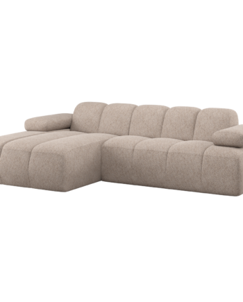 Woood Mojo Sofa Chaiselong Venstre Mørk Sand Uld