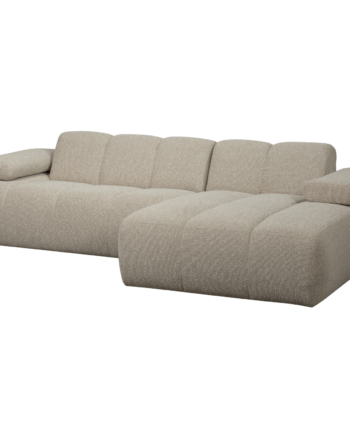 Woood Mojo Sofa Højre Chaiselong Beige Melange Boucl Stof