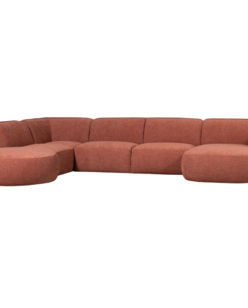 Woood Polly Sofa Venstre Pink 71x353x245