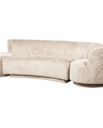 Woood Popular Kombi Pers Sofa Lænestol Puf Natur Polyester
