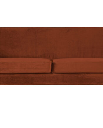 Woood Rocco Sofa Rust Polyester Fløjl Sort Bøgetræ