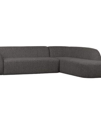 Woood Sloping Hjørnesofa Højre Grå Sort Melange 77x274x225
