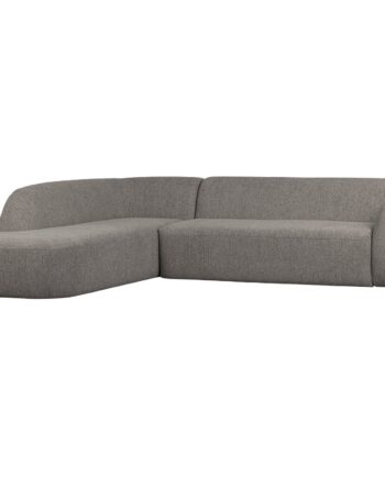Woood Sloping Hjørnesofa Venstre Grå Melange 77x274x225