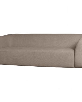 Woood Sloping Personers Sofa Light Brown Melange 77x240x87