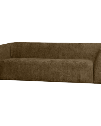 Woood Sloping Personers Sofa Strukturvelour Brass 77x240x87