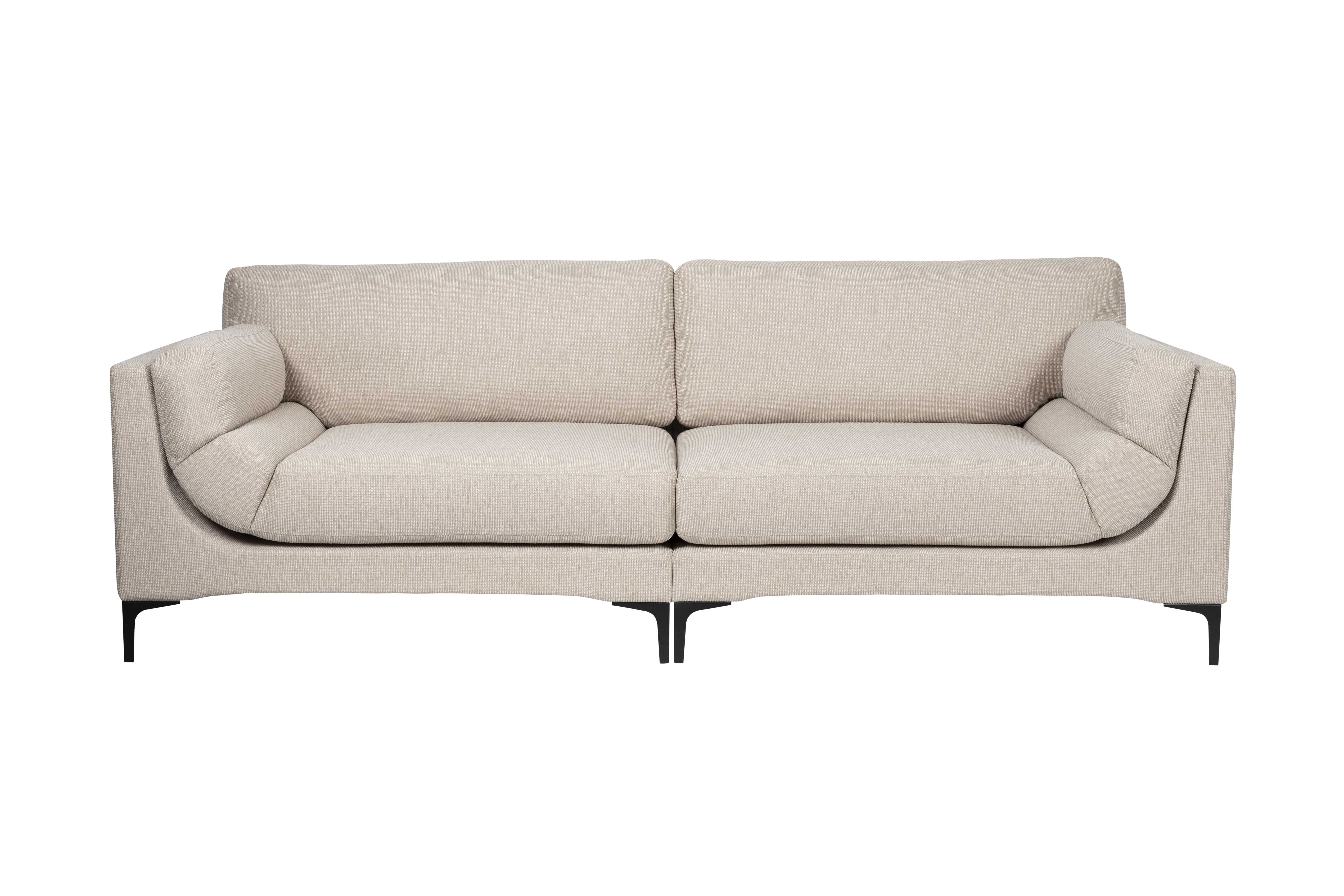 Zuiver Balkon Personers Sofa Beige Polyester Stål
