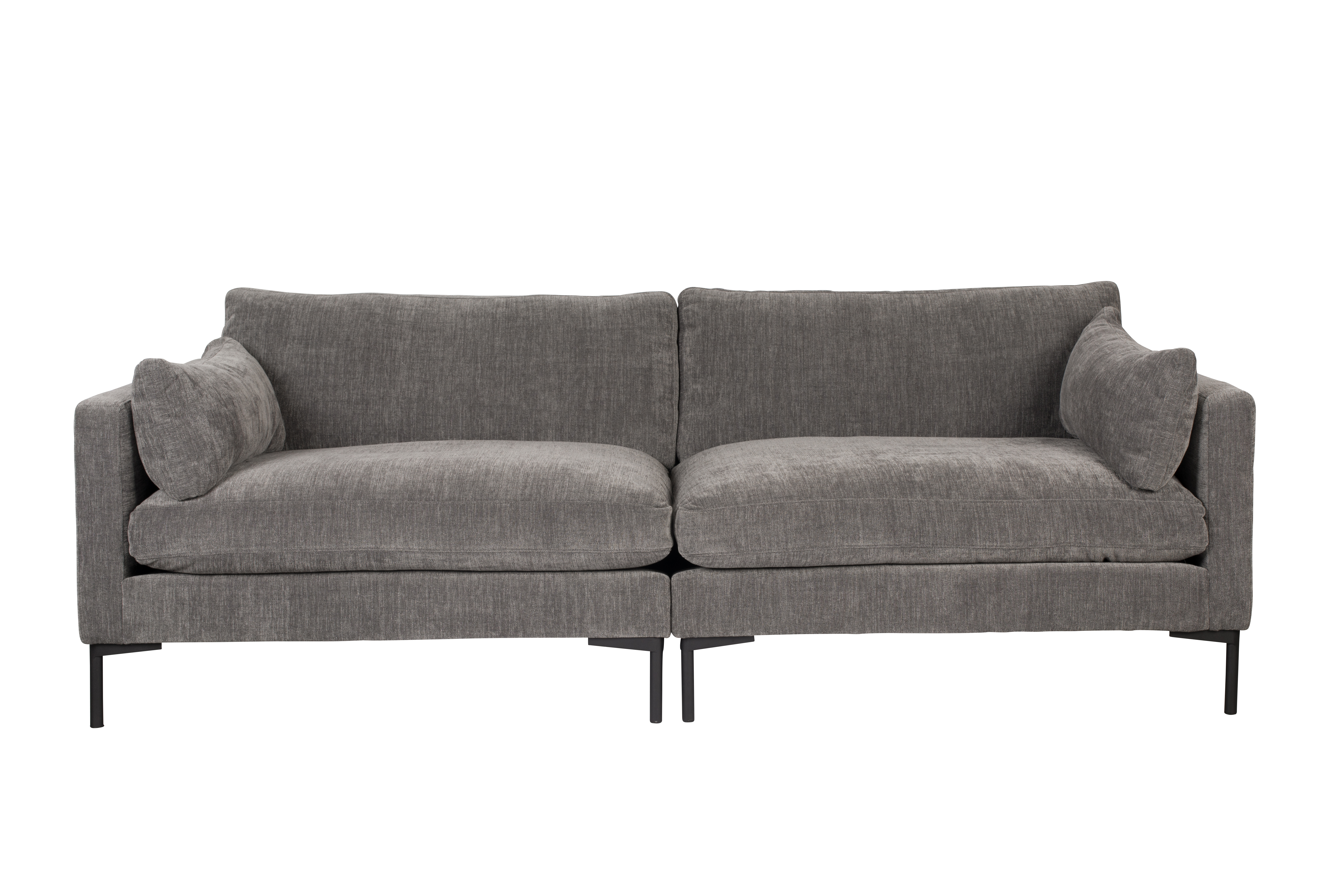 Zuiver Sommer Personers Sofa Antracitgrå Polyester Stål