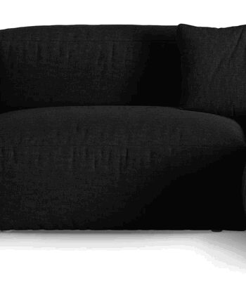 Chaiselongsofa Hjørnesofa Micadoni Martina Højrevendt 330 Sort Boston Black Strukturstof