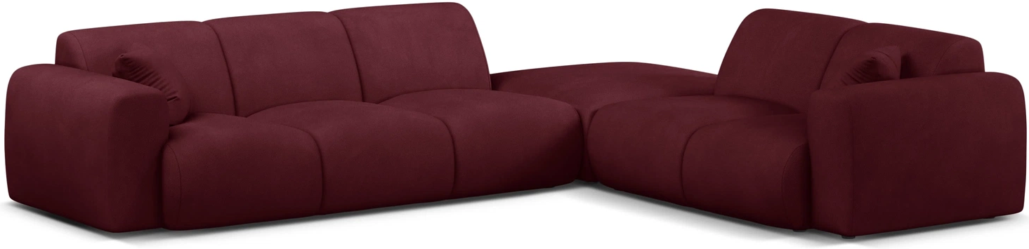 Chaiselongsofa Hjørnesofa Micadoni Molino Højrevendt 315x250 Bordeaux Chenille Stof Til Personer
