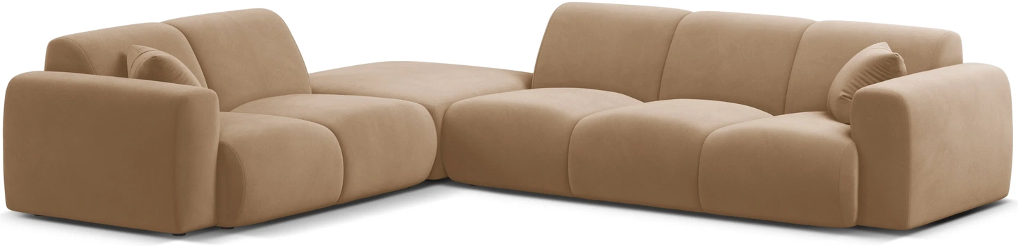 Chaiselongsofa Hjørnesofa Micadoni Molino Venstrevendt Mandelbeige Casino Velour 315x250 Til Personer