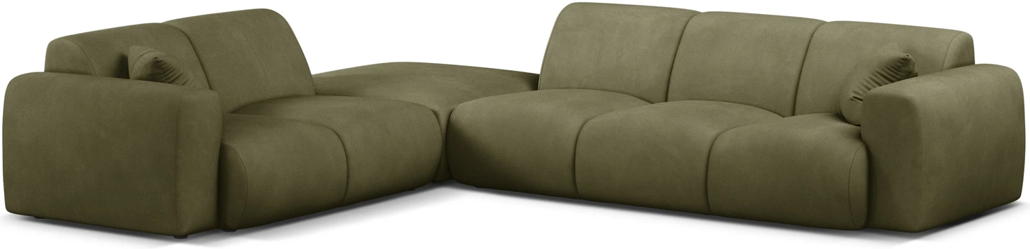 Chaiselongsofa Hjørnesofa Micadoni Molino Venstrevendt Pers Lys Grøn Chenille B315d250