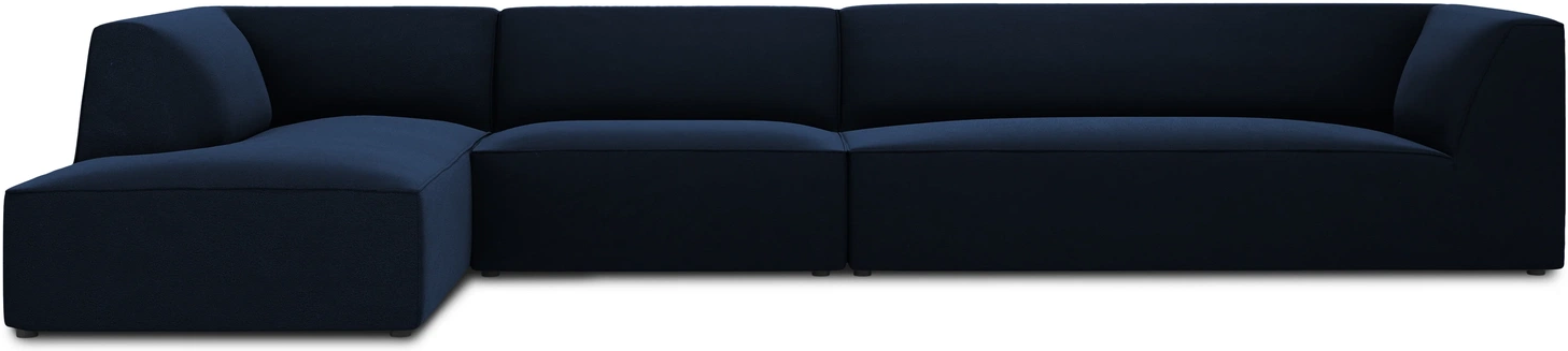 Chaiselongsofa Hjørnesofa Micadoni Ruby Venstrevendt Kongeblå Velour Plads Til B366 D180 H69