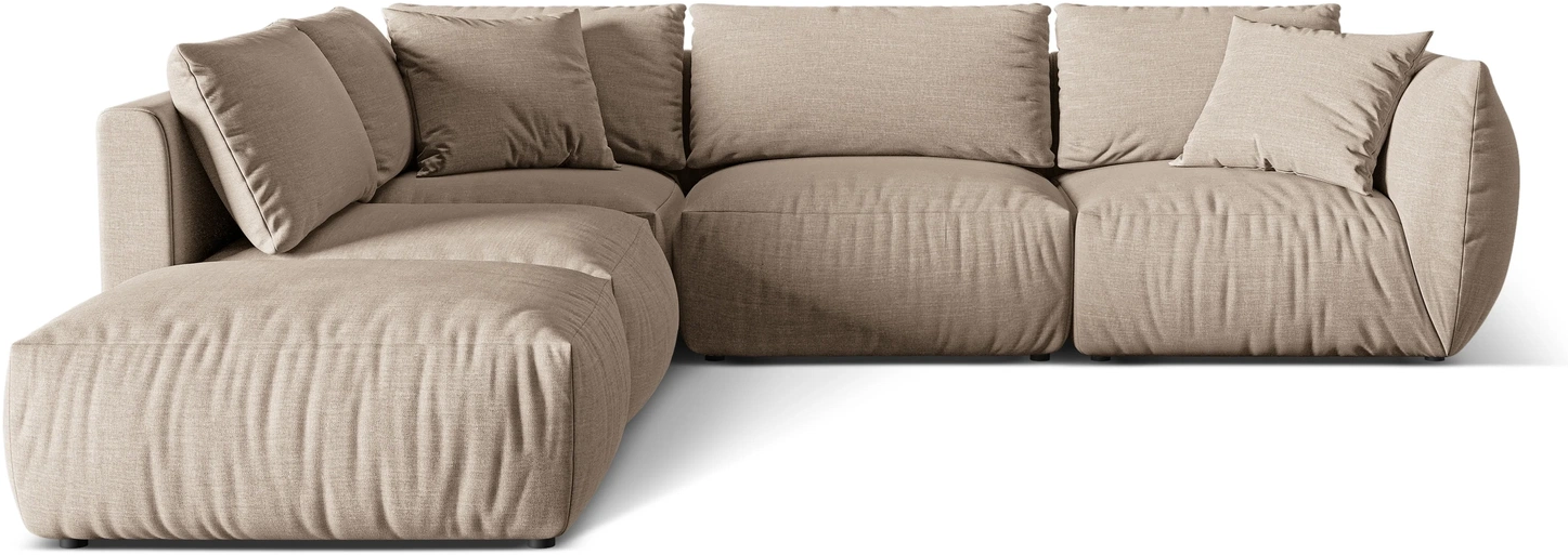 Chaiselongsofa Micadoni Chris Venstrevendt Hjørnesofa Sand Strukturstof Lins 295290