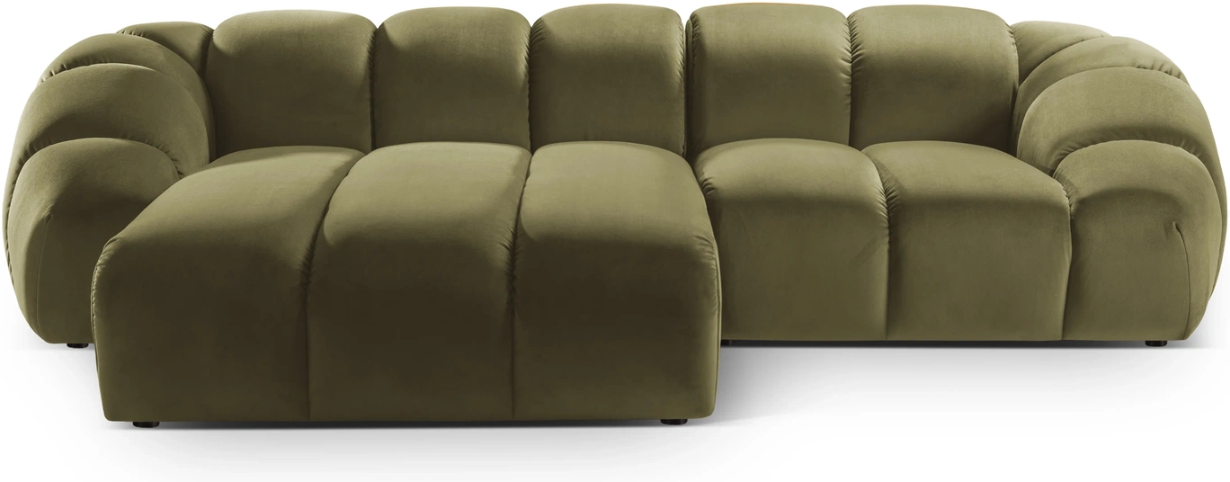 Chaiselongsofa Micadoni Diana Venstrevendt Grøn Velour 294x182