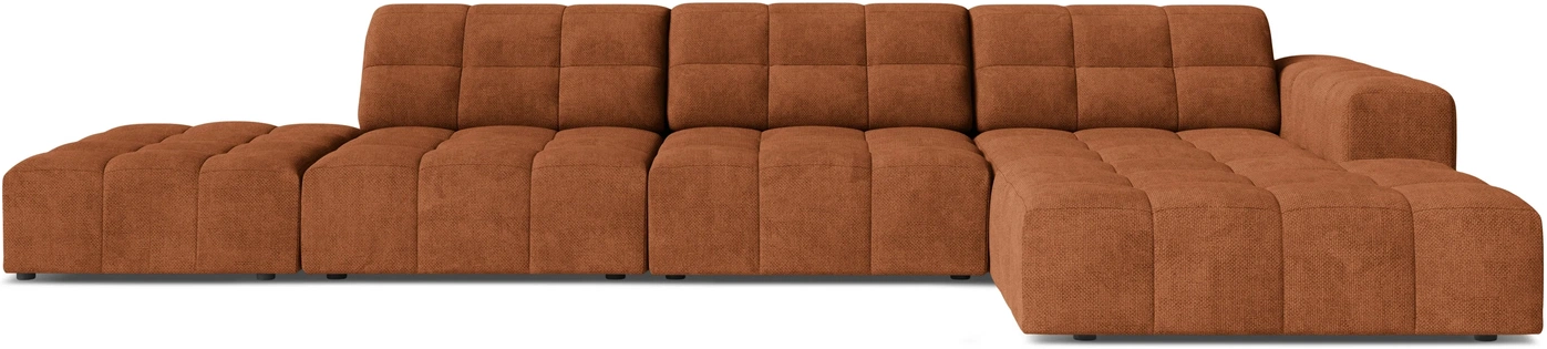 Chaiselongsofa Micadoni Jennifer Højrevendt Personers Hjørnesofa Teglrød Chenille B348d167