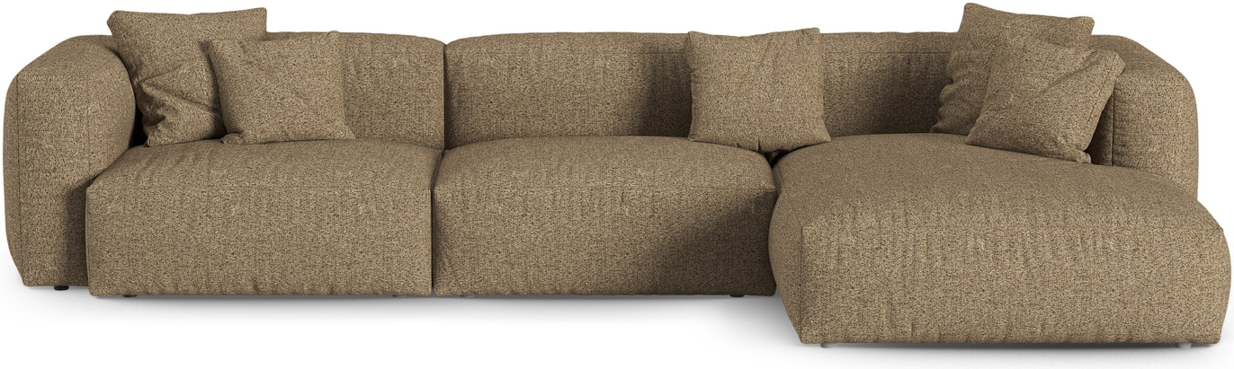 Chaiselongsofa Micadoni Martina Højrevendt Hjørnesofa Boucl Monet Cappuccino Personer 330x176