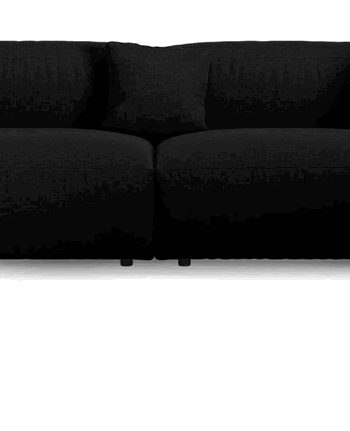 Chaiselongsofa Micadoni Martina Højrevendt Hjørnesofa Pers B420xd330 Boston Black Strukturstof Sort