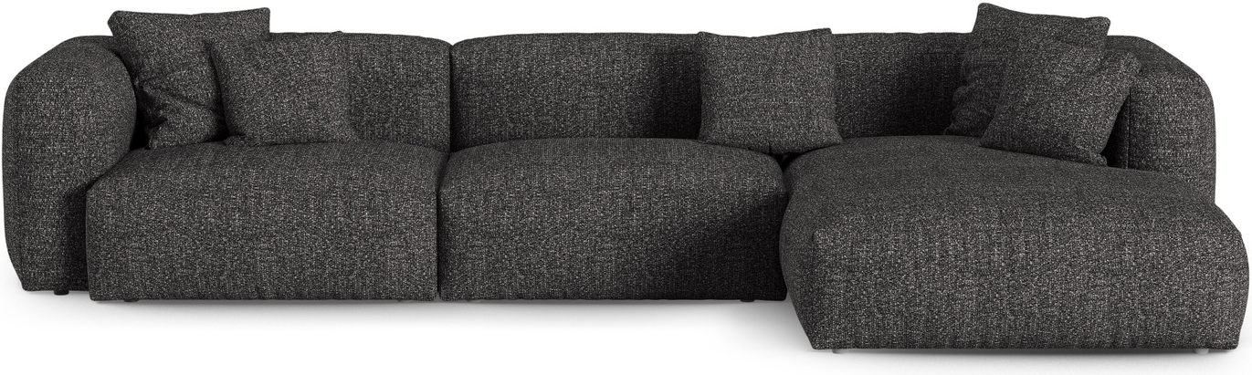 Chaiselongsofa Micadoni Martina Højrevendt Personers Hjørnesofa Monet Boucl Antracit B330 D176