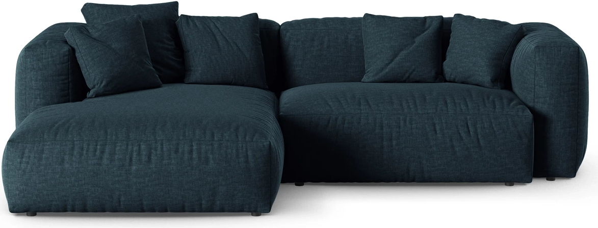 Chaiselongsofa Micadoni Martina Venstrevendt Hjørnesofa Denimblå Boston Ocean Stof 280x176