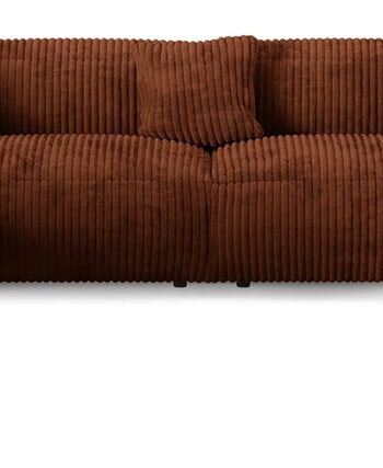 Chaiselongsofa Micadoni Martina Venstrevendt Hjørnesofa Teglrød Ribvelour Pers B420d330 Sædedybde