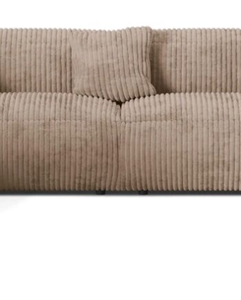 Chaiselongsofa Micadoni Martina Venstrevendt Personers Hjørnesofa B406xd316 Ribvelour Agernbrun
