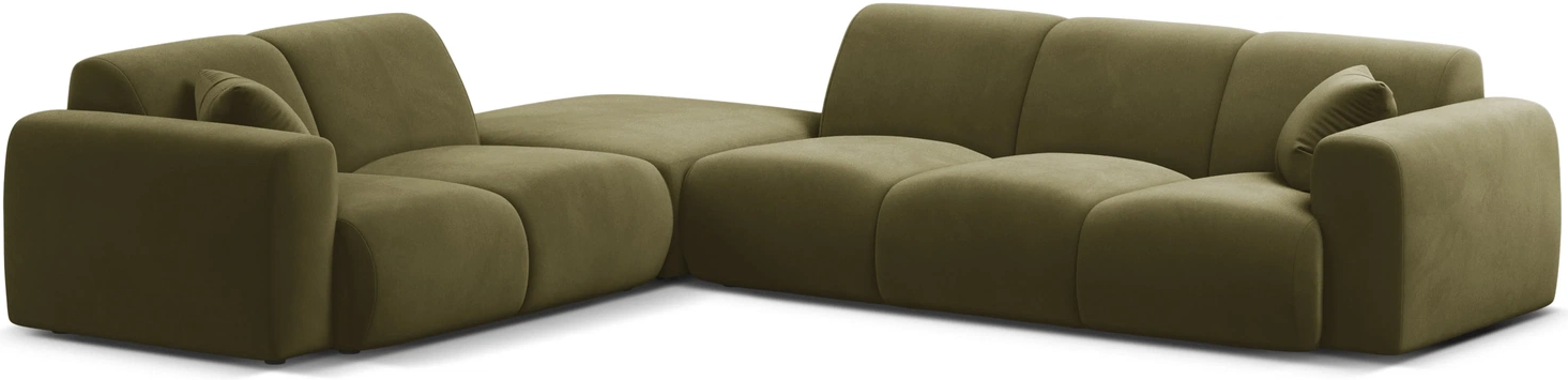 Chaiselongsofa Micadoni Molino Venstrevendt Hjørnesofa Velour Lys Grøn B315 D250 Plads Til Personer
