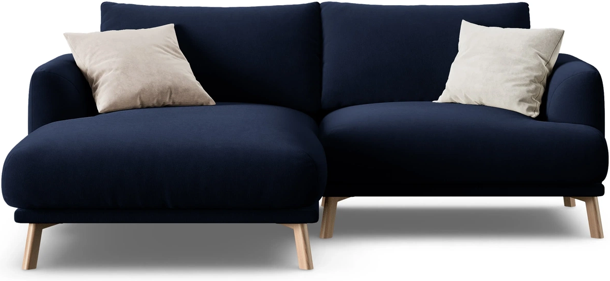 Chaiselongsofa Micadoni Naomi Venstrevendt 200x170 Kongeblå Velour
