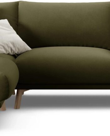 Chaiselongsofa Micadoni Naomi Venstrevendt 280 Grøn Velour Hjørnesofa Personers